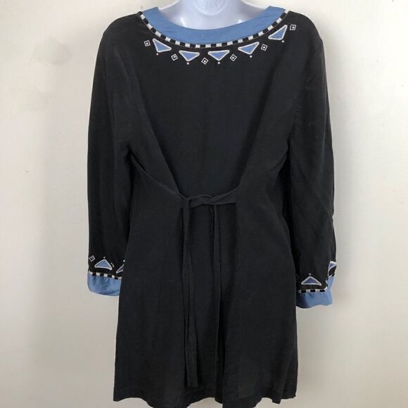 Bob Mackie Wearable Art Size M Black Tunic - Picture 5 of 8